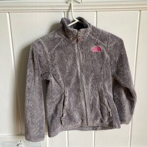 The North Face girls grey small fleece